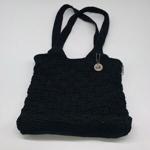 The Sak Black Crochet Handbag Purse